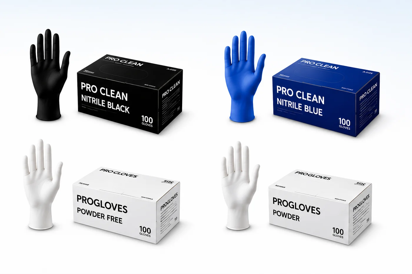 PRO CLEAN และ PROGLOVES จำนวน 4 รายการ